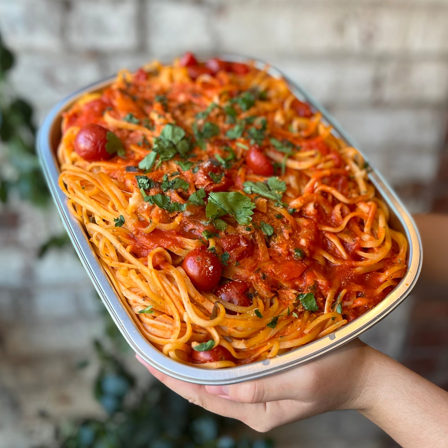 Shrimp & Calamari Linguine in Rose Sauce
