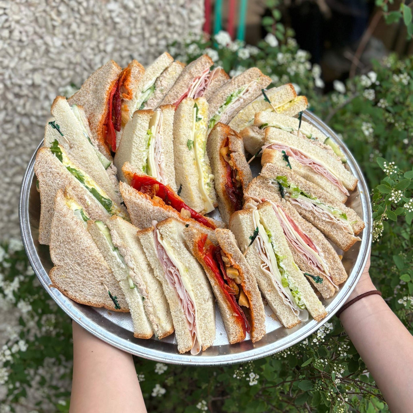 Tramezzini on a Tray
