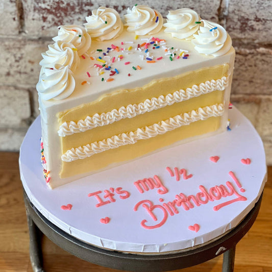 Confetti 1/2 Birthday Cake