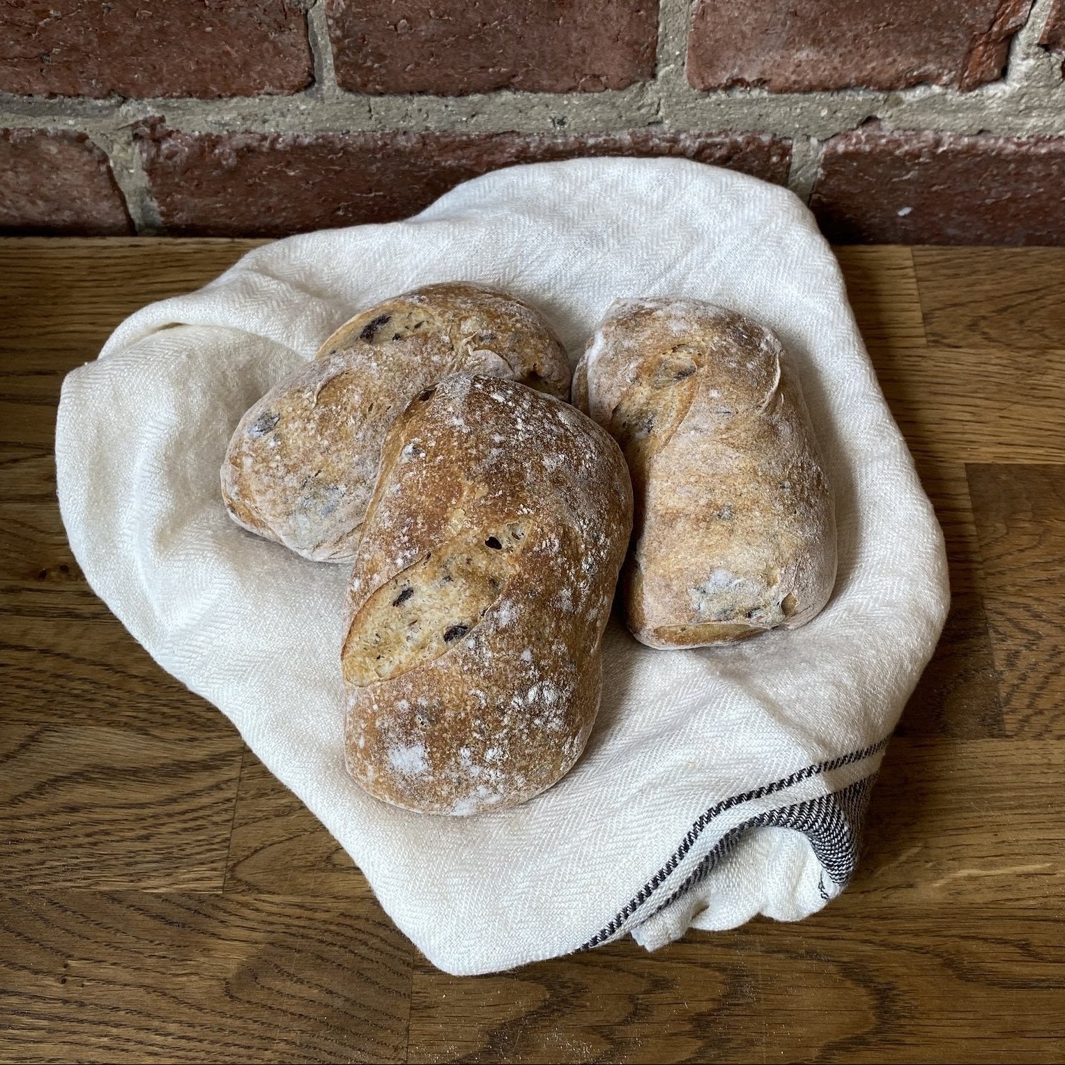 Olive Ciabatta Buns