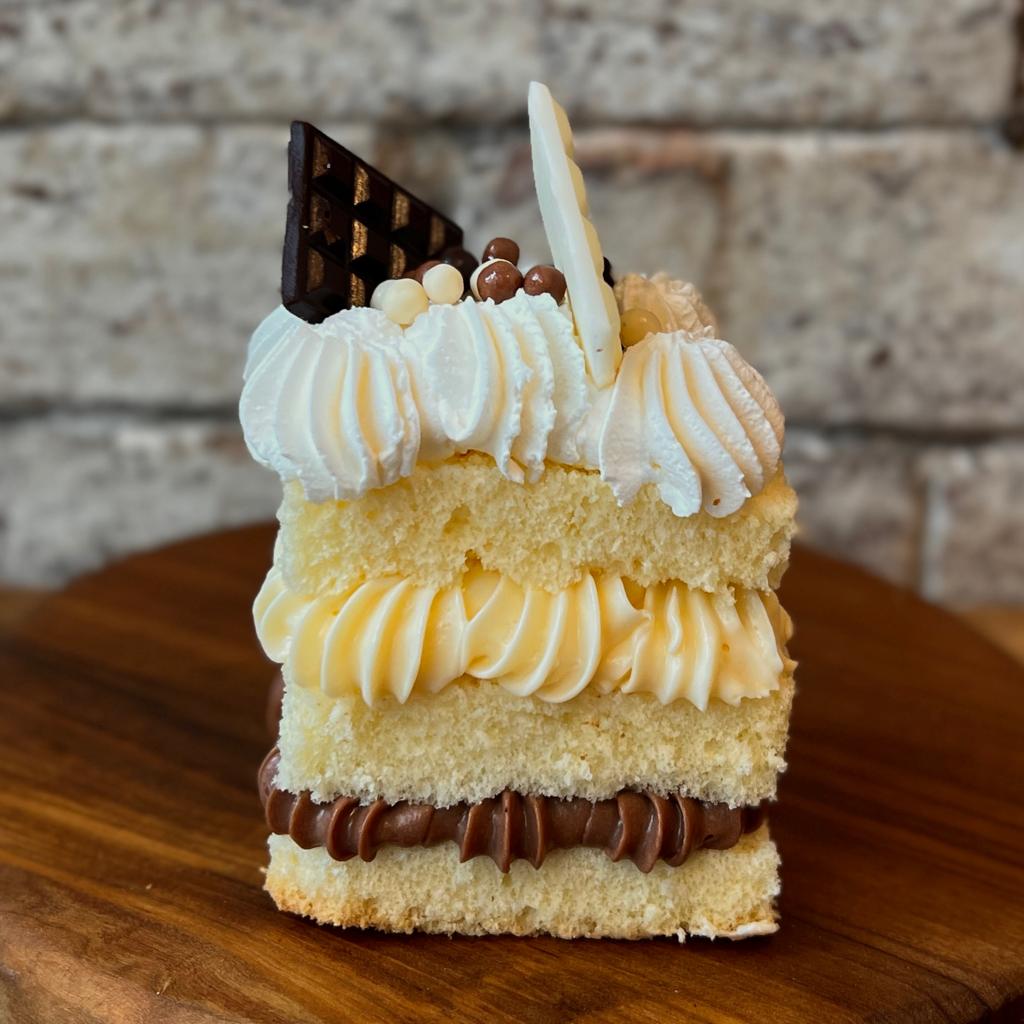Inside view Italian rum cake