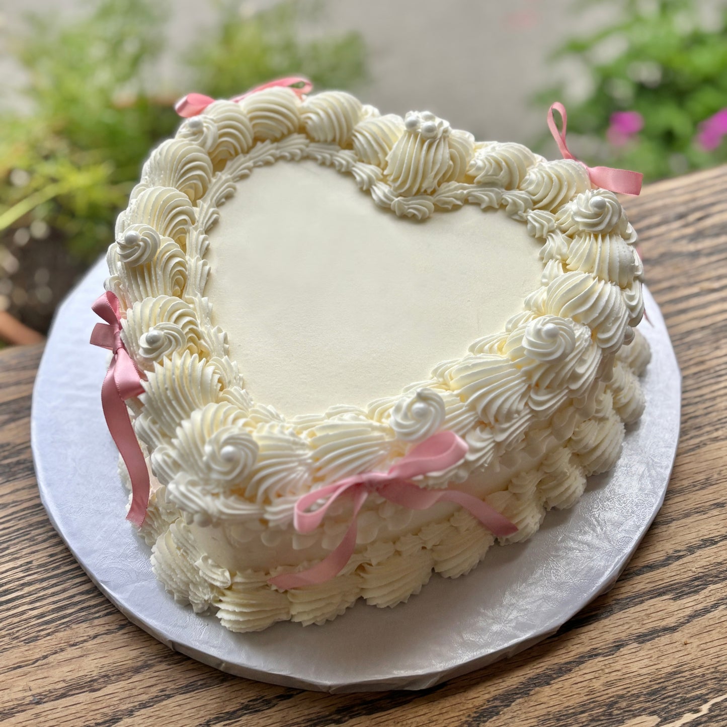 Ribbon Heart Cake
