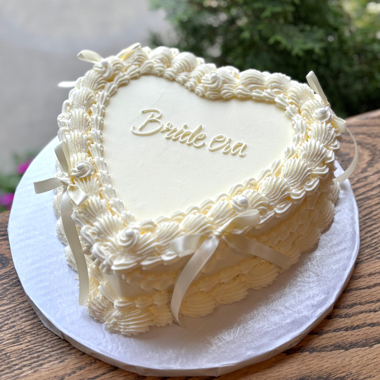 Ribbon Heart Cake